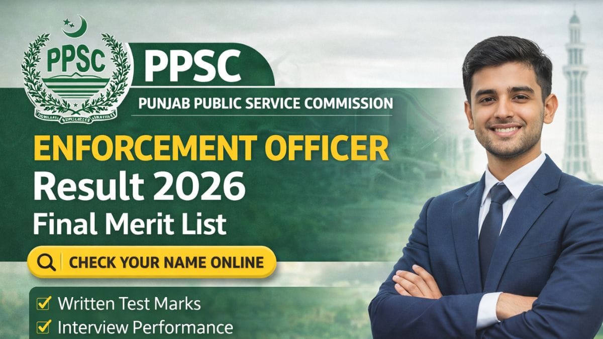 PPSC Enforcement Officer Result 2026 Final Merit List