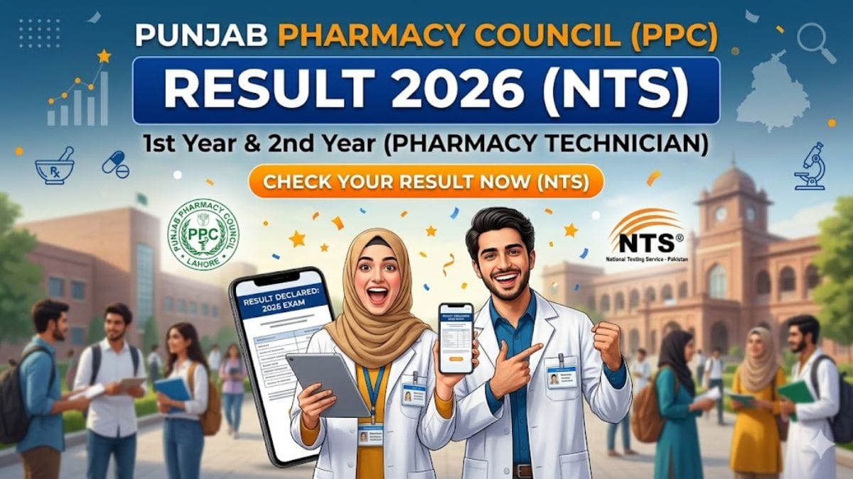 Punjab Pharmacy Council Result 2026 NTS (1st & 2nd Year) Link Out
